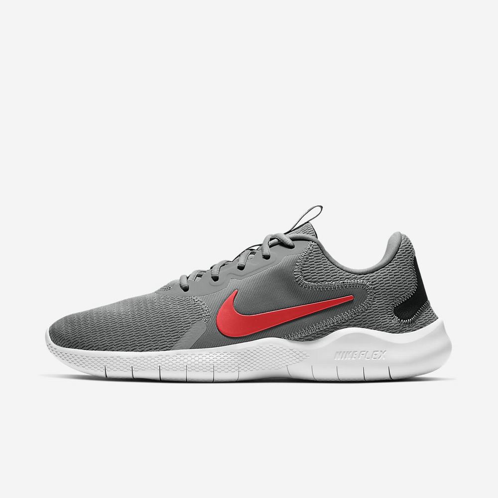 Chaussure De Running Nike Flex Experience Run 9 Grise 7586-130 Particle Grey/Black/Racer Blue/Chile Red Homme | RDS-71112059